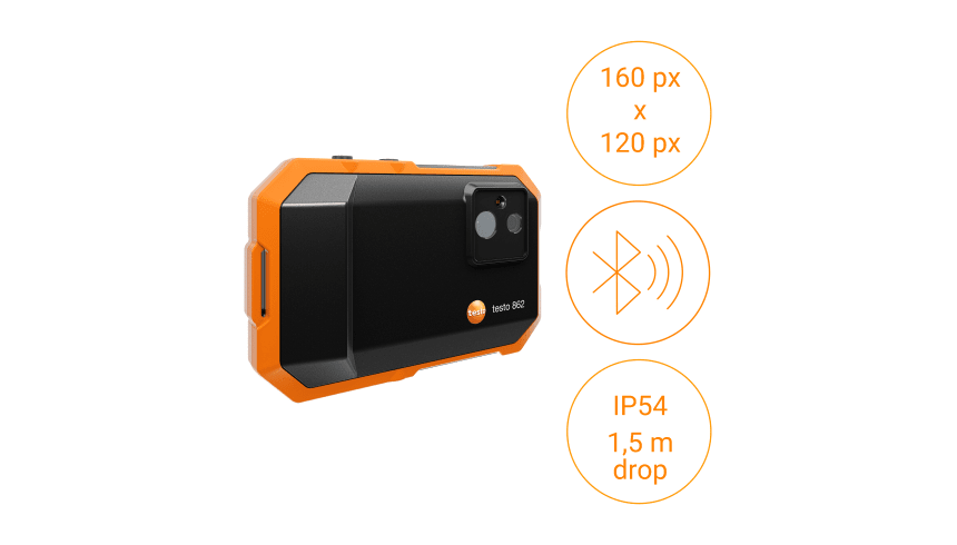 Testo 862-1 - Kapesní termokamera - IR 160×120 px